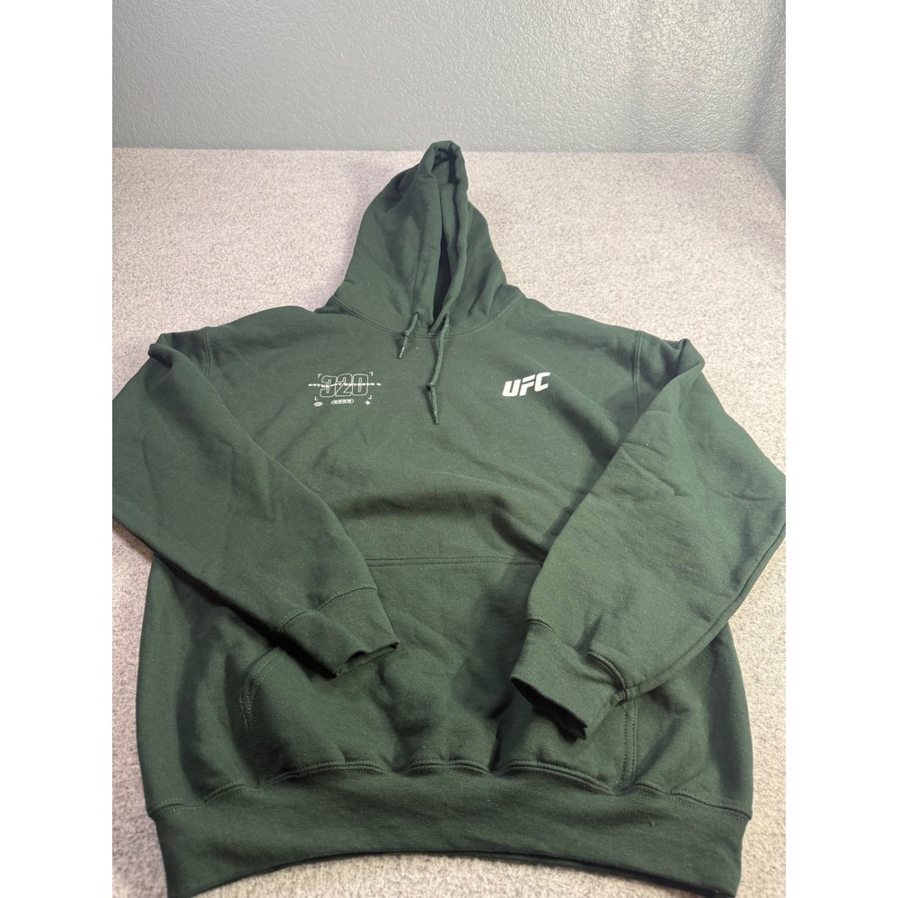UFC 320 Las Vegas Event Hoodie Mens Medium Green Pullover Sweatshirt 2025